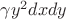 $\gamma y^2 dx dy$