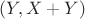 $(Y,X+Y)$