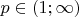 $p\in(1;\infty)$