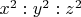 $x^2:y^2:z^2$