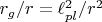 $r_g/r=\ell^2_{pl}/r^2$