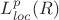 $L_{loc}^{p}(R)$ $L_{loc}^{p}(R)$
