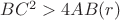 $BC^2>4AB(r)$