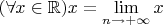 $(\forall x\in\mathbb{R})x=\lim\limits_{n\to +\infty} x$