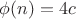 \phi(n) = 4c