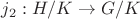 $j_2:H/K\to G/K$