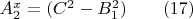 $A_2^x=(C^2-B_1^2)\qquad (17)$