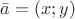 $\bar a =(x;y)$