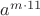 $a^{m \cdot 11}$