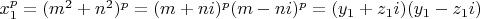 $x_1^p=(m^2+n^2)^p=(m+ni)^p(m-ni)^p=(y_1+z_1i)(y_1-z_1i)$