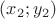 $(x_2; y_2)$ $(x_2; y_2)$