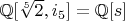 $\mathbb{Q}[\sqrt[5]{2}, i_5]=\mathbb{Q}[s]$