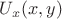 $U_x(x,y)$