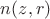 $n(z,r)$
