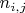 $n_{i,j}$