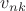 $v_{nk}$