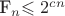 F_n$\leqslant2^{cn}$