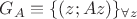 $G_A\equiv\{(z;Az)\}_{\forall z}$