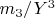 $ m_3/Y^3 $