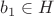 $b_1 \in H$