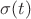 $\sigma (t)$