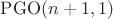 $\mathrm{PGO}(n + 1, 1)$