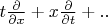 $t\frac{\partial}{\partial x} + x\frac{\partial}{\partial t} + ..$