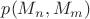 $p(M_n,M_m)$
