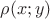 $\[\rho (x;y)\]$