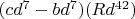 $(cd^7-bd^7)(Rd^{42})$