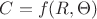 $C=f(R,\Theta)$
