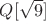 $Q[\sqrt 9]$