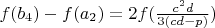 $f(b_4)-f(a_2)=2f(\frac{c^2d}{3(cd-p)})$
