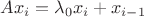 $Ax_{i}=\lambda_0x_{i}+x_{i-1}$ $Ax_{i}=\lambda_0x_{i}+x_{i-1}$