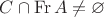 $C\cap\mathop{\mathrm{Fr}}A\neq \varnothing$