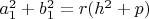 $a_1^2+b_1^2=r(h^2+p)$