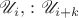 $\mathscr U_i,\colon\mathscr U_{i+k}$