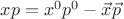$xp=x^{0}p^{0}-\vec{x}\vec{p}$