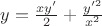 $y=\frac{xy'}{2}+ \frac{y'^2}{x^2}$