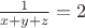 $\frac{1}{x+y+z}=2$