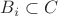 $B_i\subset C$