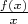 $\frac{f(x)}{x}$