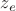 $z_e$ $z_e$