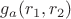 $g_a(r_1,r_2)$