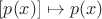 $[p(x)]\mapsto p(x)$