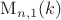 $\mathrm{M}_{n,1}(k)$