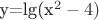 y=lg(x^2-4)