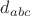 $d_{abc}$