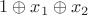 $1\oplus x_1\oplus x_2$