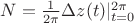 $N=\frac{1}{2\pi}\Delta z(t)|_{t=0}^{2\pi}$
